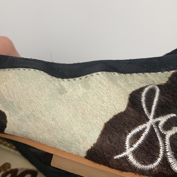 Sam Edelman Felicia Cow Print Ballet Flats - Picture 9 of 10